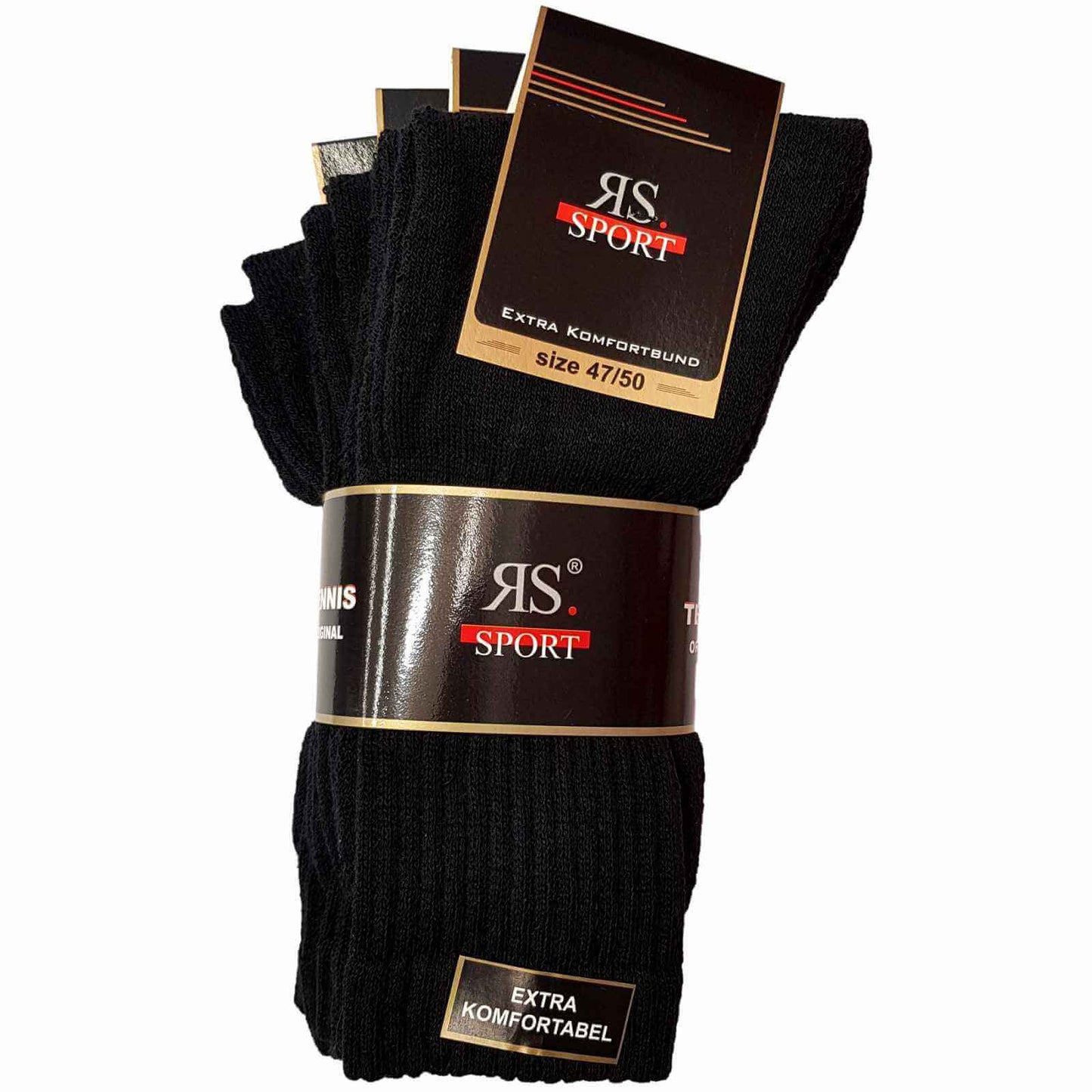 Chaussettes de tennis grande taille homme - 4 paires