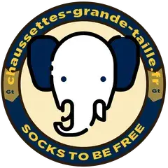 Logo elephant officiel chaussettes grande tailles