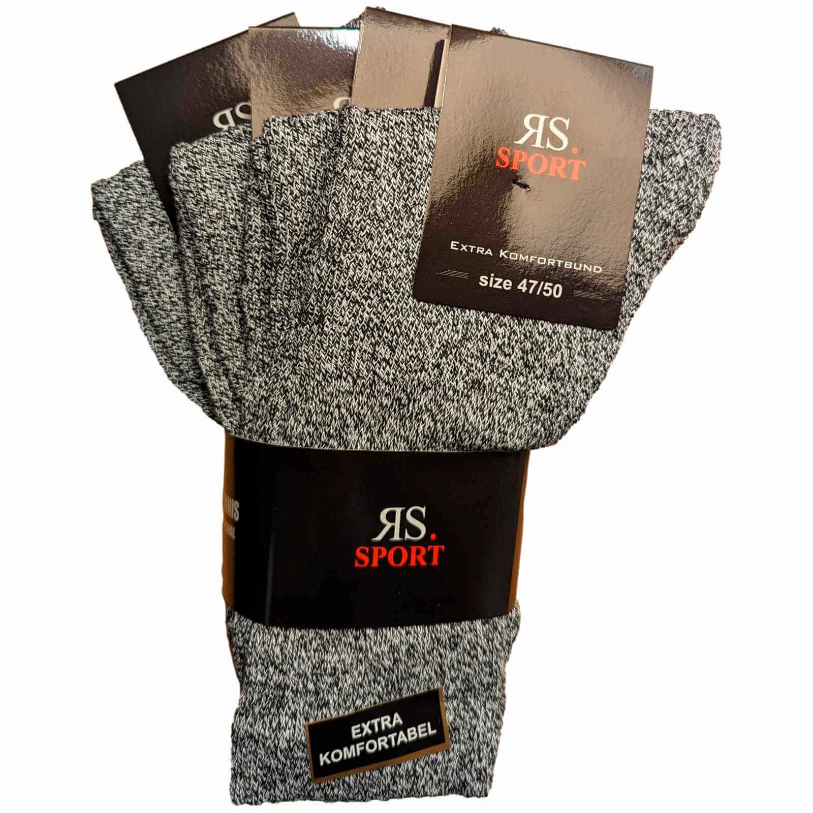 Lot de 2 chaussettes homme très larges et extra-extensibles