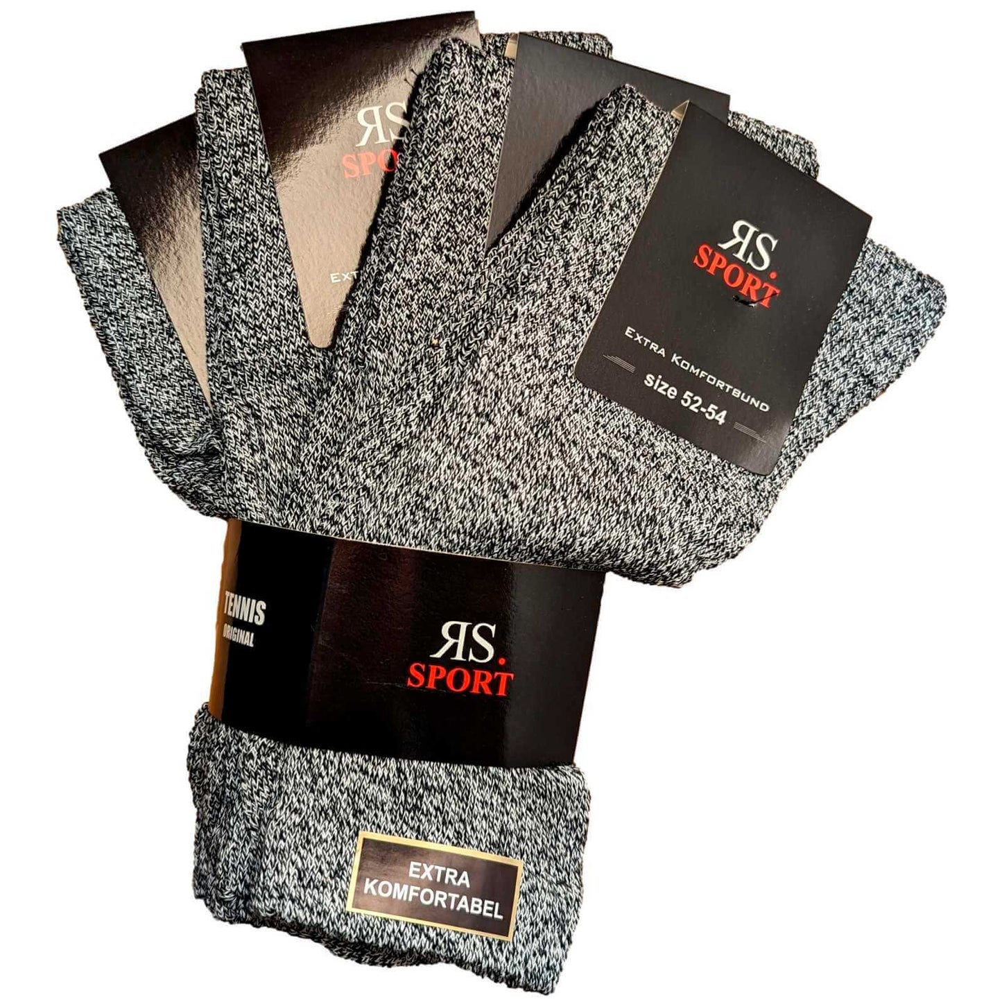 Chaussettes de tennis grande taille homme - 4 paires