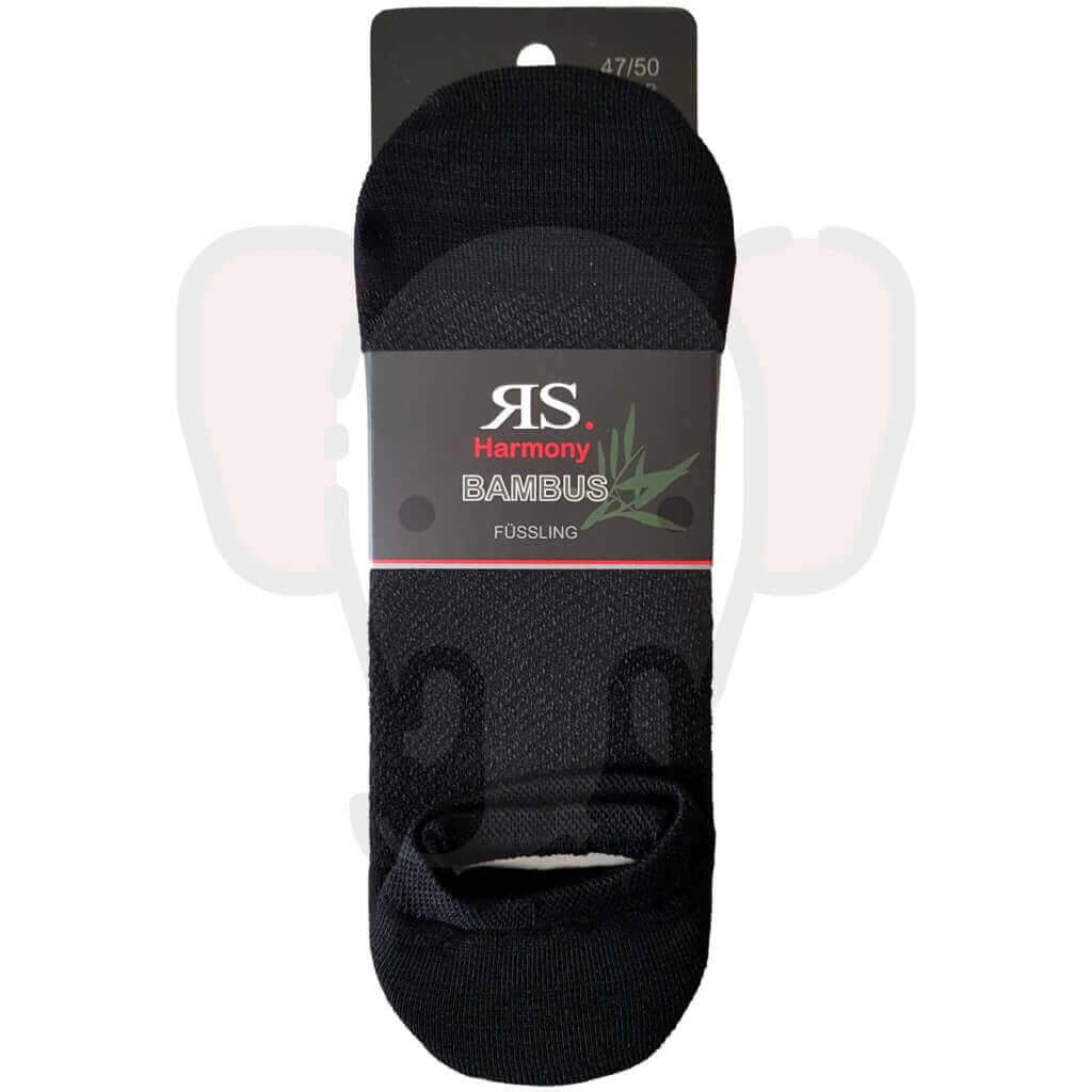 Chaussettes Invisibles Grande Taille Homme Bambou - 3 Paires 47/50 / Noir Invisibles
