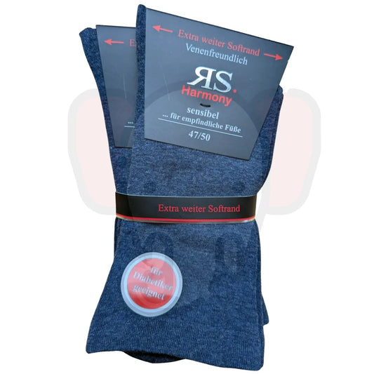 Chaussettes extra larges grande taille mollet fort - Lot de 2 paires 47/50 / Jean Chaussettes extra larges