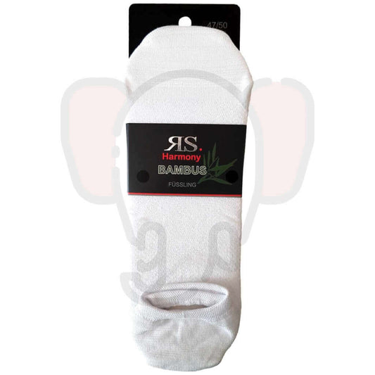 Chaussettes Invisibles Grande Taille Homme Bambou - 3 Paires 47/50 / Blanc Invisibles
